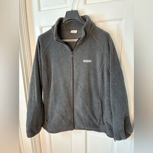 Columbia Charcoal Gray Full-Zip Fleece Jacket